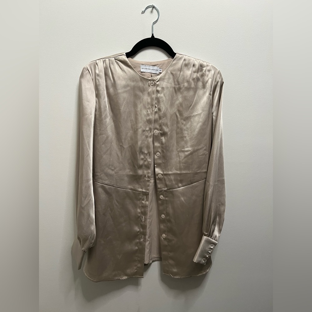 Veiled Collection Satin Top M